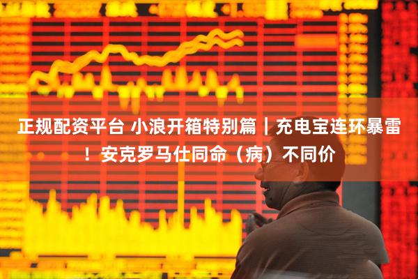 正规配资平台 小浪开箱特别篇｜充电宝连环暴雷！安克罗马仕同命（病）不同价